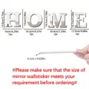 4-piece PVC mirror wall sticker, silver acrylic, suitable for modern home decoration in living rooms, bedrooms, entryways, or hallways. image 6