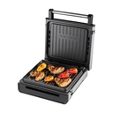 George Foreman 28000-56 Grill en bakplaat voor binnengebruik - Rookvrij ontwerp - Roestvrij staal en zwarte afwerking - Uitneembare platen image 0