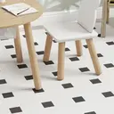 AIYAPLAY 3 Pieces Toddler Table and Chair Set with Centre Mesh Bag, Kids Activity Table Set with Bear-Shaped Backrest, for Arts and Crafts, Reading, Dining, Ages 3-6 Years image 1