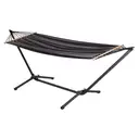 Hammock Hängematte mit Gestell, Schwarz/Grau image 0