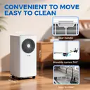 AUX 3-in-1 Portable Air Conditioner 9000 BTU, Class A Energy Rated, Wi-Fi & Remote Control, 4 modes, Self-Evaporation, R290 Refrigerant ,Washable Filter,Window Kit Included image 7