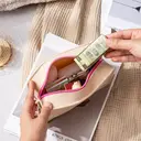 Trousse de Maquillage Portable en Silicone JORDAN&JUDY Colorblock 20×12×8cm - Kaki 1 pc image 4