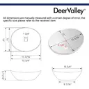 DeerValley Bathroom Sink Oval Ceramic Vessel Sink Practical Hygienic Combines Style and Function, Ideal for Modern Bathroom Design 406 x 330mm White image 4
