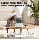 Luxaid 4.5L Cool and Warm Mist Humidifier for Home, Top-Fill Water Tank, Touch Control, 360° Mist Nozzle, Aromatherapy for Bedroom image 2