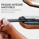 SAINT ALGUE Demeliss Titanium - Lisseur Vapeur Professionnel à Plaques Titane, Hydratation Intense, Or image 7