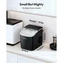 EUHOMY Countertop Ice Maker – Self-Cleaning Function – 9 Cubes in 6 Minutes – Portable Ice Cube Maker with Ice Scoop & Basket – For Home, Kitchen, Office, Bar image 7