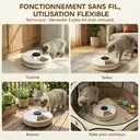 PawHut Distributeur de Nourriture pour Animaux de Compagnie Distributeur Automatique de Nourriture gamelle d'alimentation 6 portions sans fil à minuterie avec 1 sac réfrigérant écran LED blanc image 7