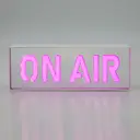 GLOBAL GIZMOS Table Lamp Neon Sign On Air White image 3