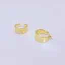 20mm Chunky Gold Hoop Earrings for Women – 18K Gold Plated Wide Polished Huggie Hoops, Minimalist Thick Statement Jewelry image 5