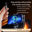 Verbex K9-Black Single Microphone, Wireless Mini Microphone for Live Streaming, Recording, and Interviews, Compatible with iOS Interface image 3