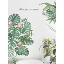 2set of flamingo and palm leaf wall stickers, creative home decor, living room stickers, wallpaper, bedroom, children's room, window decorations,Palm leaves image 3