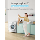 Comfee Lave-linge pose libre, 9 kg, classe énergétique A-10%, soin vapeur, moteur BLDC, certifié Woolmark, panneau tactile, blanc - CFP03EW90W-HR image 6