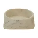 Maison by Premier White Marble Soap Dish, Round Edged Soap Holder, Polyresin Soap Dish With Angled Sides, Decorative Soap Dish image 1