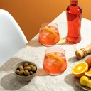 Maison by Premier Sleek Set of 4 Lead Free Crystal Tumblers, Modern Design Small Tumblers For Kitchen, Versatile Tumblers image 3