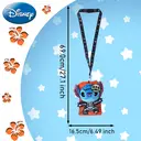 1pc Disney Stitch Halloween Plush Lanyard Card Holder Officially Licensed Spooky Skeleton Spider Web Themed Movies Anime Peripheral Soft Plush ID Case Gift for Phone image 1