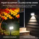 VIVREAL CPD-09 type 2 Lot de 2 lampes solaires 48 LED - Blanc chaud image 5