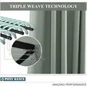 PONY DANCE Blackout Curtain with Pencil Pleat, 1 Panel W300 x L245cm(W118 x L96inch), Sage Green image 6
