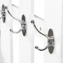 HOMCOM Hallway Furniture Set with Shoe Storage Cabinet and 6 Hooks Coat Rack, Hallway Storage Unit with Mirror, Drawer and Adjustable Shelf, White image 7