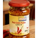 ASHOKA Red Chili Pickle in Olive Oil 300g - Spicy Indian Condiment image 2