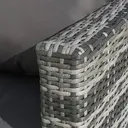 Garden Corner Sofa rattan Garden Furniture Patio Set Garden Entertaining Set Garden Rattan Furniture Lounge Set,Grey  image 5