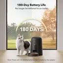 Petlibro Air Automatic Pet Feeder - 2L， Black， with Timer， with 180-Day Battery Life， Anti-Mistake Touch Design & Up to 6 Meals per Day， Ideal for Small/Medium Cat & Dog image 9