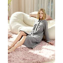 IZURIA lapel light grey long sleeved robe  L image 4