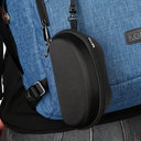 EVA Hard Shell Glasses Case with Zipper & Belt Clip, Portable Anti-Scratch Sunglasses Holder for Travel Outdoor(Black) image 8