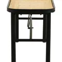 Interiors by Premier Bench Depok Black/Rattan image 1