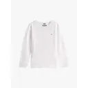 Tommy Hilfiger T-shirt garçon basique col rond manches longues tricoté blanc - Taille 4 ans image 6