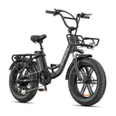 ENGWE L20 BOOST Foldable Electric Bikefat 250W  48V 13AH battery E-Mountain bike 20 Fat Tire ENGWE L20 BOOST（black） image 0