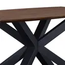 Dining Table Nevada Rectangle Walnut/Black 85x150cm image 4