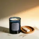 Zooly Amber Time Bougie parfumée - Hibiscus et miel (Bleu foncé), 100 g, 1 pièce image 0