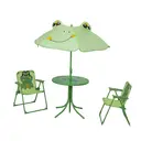 Garden furniture Kiddy patio set two chairs with one table/umbrella image 0