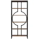 Tribesigns 180 Industrial Bookshelf, 6-Tier Tall Etagere Bookcase with Open Shelves, Metal Decorative Book Shelf Storage Shelving Unit for Living Room and Home Office, Rustic Brown image 4