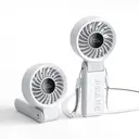 JISULIFE Life 7 Ventilateur portable 3-en-1 avec affichage LED - Blanc image 1