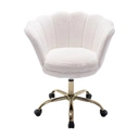 CHAIRUS Ya-Home Chaise de bureau pivotante à hauteur réglable en forme de coquillage - Blanc image 0