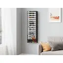 Senhoglb Porte-documents A4 mural en métal à 16 compartiments - Noir image 4