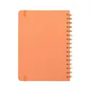 Jubiluu Carnet ligné A5 à spirales et couverture rigide florale - Beige orange image 1