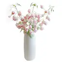Yuejia Lot de 3 bouquets de fleurs artificielles en soie campanule rose - 84 cm image 10