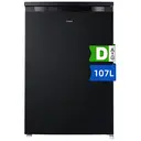 CHiQ Réfrigérateur une porte 107 L CTT107BD, Congélateur compact, Design gain de place, 0,3 m² d'encombrement, 7 réglages de température, Faible bruit, Noir, Classe Énergétique D image 0