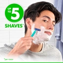 Gillette Blue II Plus Slalom Disposable Razors With Two Blades And Pivoting Head 4 Counts image 5