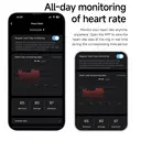 VoxorAI  SY02 Black 8# Call Reminder, Heart Rate, Blood Oxygen, Sleep, Exercise Monitoring, Video Browsing, Remote Care Smart Ring image 3
