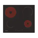 CANDY CH64CCB 59cm Ceramic Hob, Black image 1