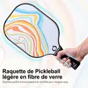 NIUPIPO MX-23 Lot de 4 raquettes de pickleball, 2 adultes et 2 enfants, 4 balles et un sac de transport  image 2