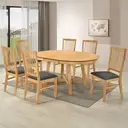 Dining Table Roseville Extendable Round/Oval 115x115-154cm Oak image 6