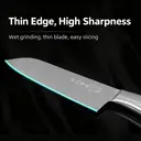 SHIBAZIZUO Couteau de cuisine polyvalent en acier inoxydable à manche unique image 2