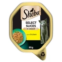 Sheba Select Slices Adult Cat Food Tray with Chicken in Gravy 85g image 0