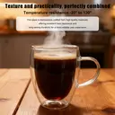 Ju7cer   Glass Cup   Tea Glasses Drinking Glasses Coffee Glass 350ml 1pc image 2