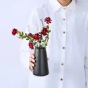 Yuejia Vase minimaliste en céramique 15 cm - Noir image 4