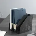 Deli Tri-Fold File Organizer, Office Desk Storage, Dark Gray, 1-Unit image 7